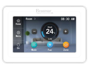Ducted Braemar Controller on the wall