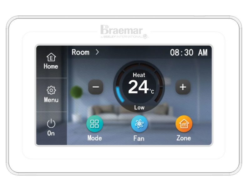 Ducted Braemar Controller on the wall