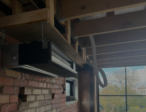Air con install on builder site