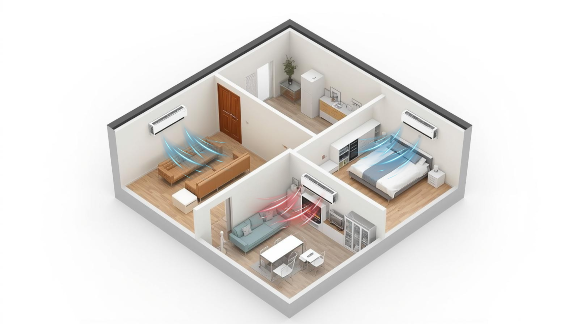 Split systems on wall
